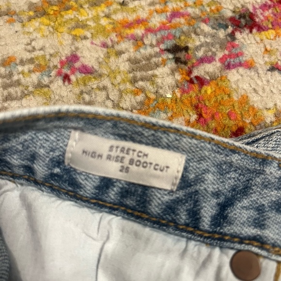 light blue high waisted bootcut jeans - Picture 4 of 4